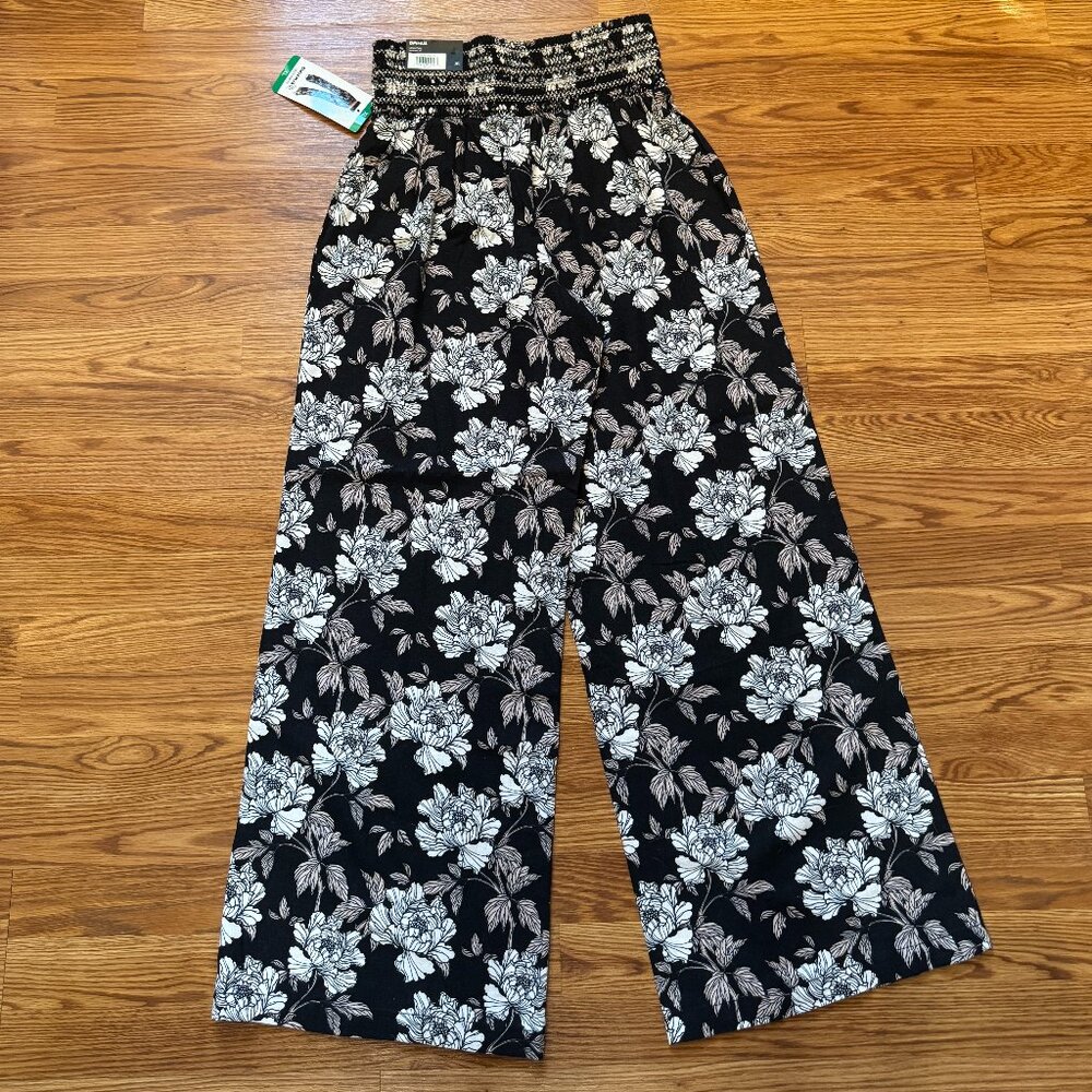 NWT Dahui Linen Wide Leg Palazzo Pants - Picture 3 of 8